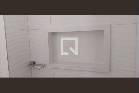 Banheiro de kitnet/studio à venda com 1 quarto, 26m² em Vila Bastos, Santo André