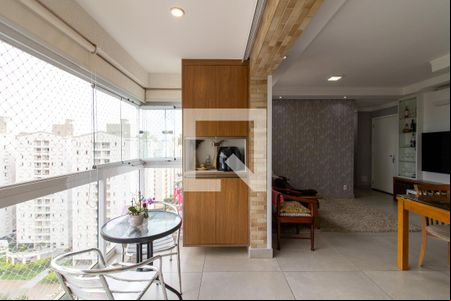 Varanda Sala de apartamento à venda com 2 quartos, 74m² em Fazenda Santa Cândida, Campinas