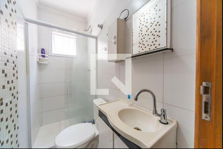 Banheiro Social de apartamento para alugar com 2 quartos, 110m² em Vila Linda, Santo André