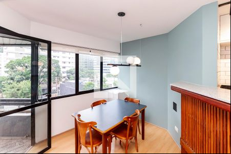 Sala/ Cozinha de apartamento à venda com 1 quarto, 60m² em Cidade Monções, São Paulo