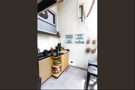 varanda / serviço de kitnet/studio à venda com 1 quarto, 60m² em Vila Andrade, São Paulo