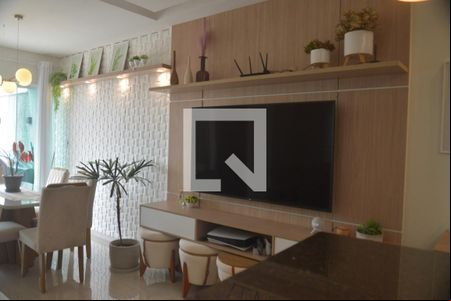 Sala de apartamento à venda com 3 quartos, 110m² em Jardim Santo Antônio, Santo André