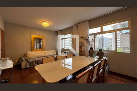 sala  de apartamento para alugar com 3 quartos, 86m² em Lourdes, Belo Horizonte