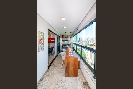Varanda da Sala de apartamento à venda com 3 quartos, 103m² em Buritis, Belo Horizonte