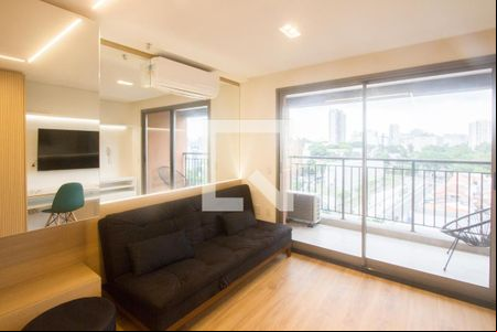 Sala de apartamento para alugar com 1 quarto, 28m² em Santo Amaro, São Paulo