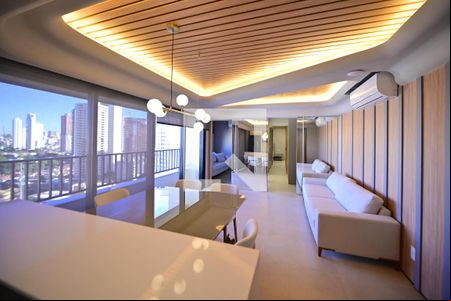 Sala de apartamento para alugar com 2 quartos, 98m² em Setor Marista, Goiânia