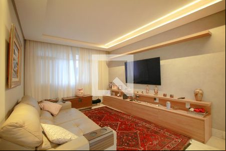 Sala de Estar de apartamento à venda com 4 quartos, 420m² em Santo Agostinho, Belo Horizonte
