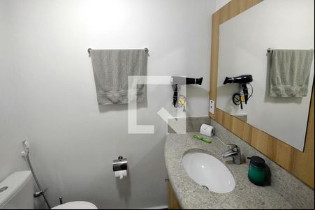 Banheiro de kitnet/studio à venda com 1 quarto, 21m² em Santa Paula, São Caetano do Sul