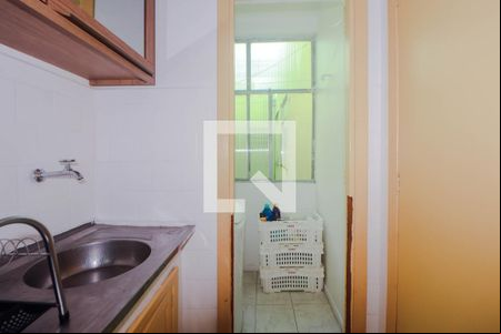 Cozinha e Área de Serviço de kitnet/studio à venda com 1 quarto, 27m² em Floresta, Porto Alegre