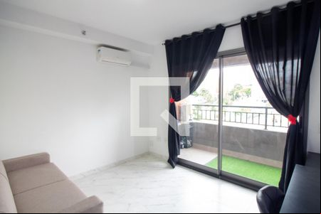 Sala/ quarto - Studio de apartamento para alugar com 1 quarto, 26m² em Santo Amaro, São Paulo