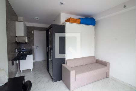 Sala/ quarto - Studio de apartamento para alugar com 1 quarto, 26m² em Santo Amaro, São Paulo