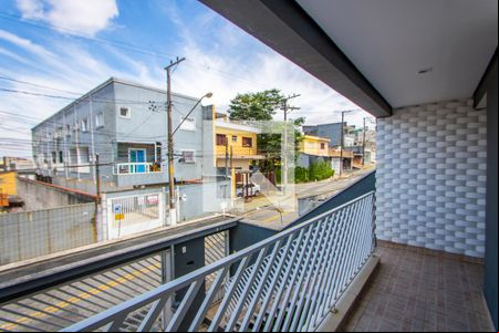 Varanda da sala de casa à venda com 3 quartos, 260m² em Vila Tibiriçá, Santo André