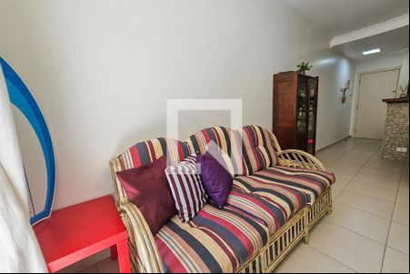 Sala de apartamento para alugar com 3 quartos, 70m² em Jardim Belmar, Guarujá