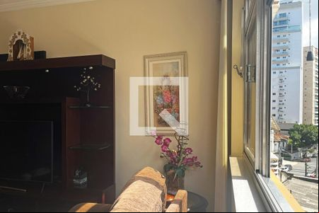 Sala de apartamento para alugar com 3 quartos, 142m² em Boqueirão, Santos