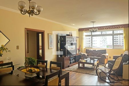 Sala de apartamento para alugar com 3 quartos, 142m² em Boqueirão, Santos