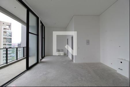 Sala/Quarto de apartamento à venda com 1 quarto, 62m² em Indianópolis, São Paulo