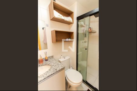 Banheiro da Suíte de apartamento para alugar com 2 quartos, 55m² em Vila Guilherme, São Paulo