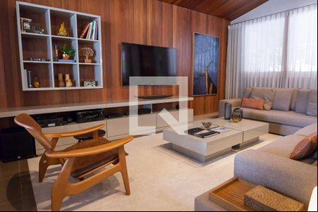 Sala de TV de casa de condomínio à venda com 3 quartos, 480m² em Retiro do Chalé, Brumadinho
