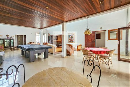 Sala de casa de condomínio para alugar com 7 quartos, 1000m² em Morrinhos, Guarujá