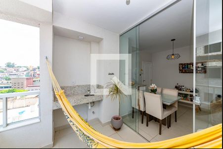 Varanda da Sala de apartamento para alugar com 2 quartos, 55m² em João Pinheiro, Belo Horizonte