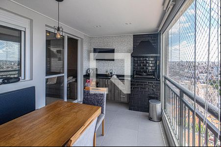 Sacada com churrasqueira de apartamento para alugar com 2 quartos, 69m² em Vila Vermelha, São Paulo