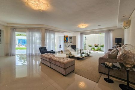 Sala de casa de condomínio para alugar com 6 quartos, 840m² em Jardim Acapulco, Guarujá