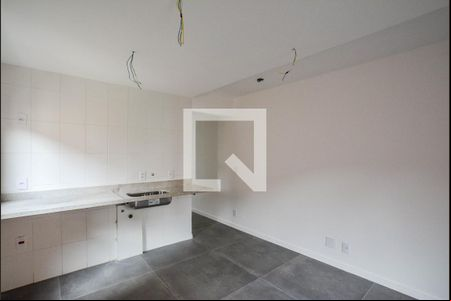 Sala/Cozinha de apartamento para alugar com 1 quarto, 52m² em Campestre, Santo André