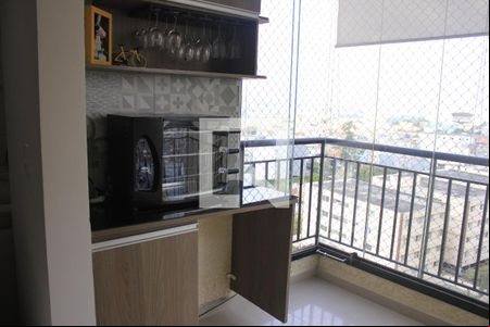 Varanda da Sala de apartamento para alugar com 3 quartos, 76m² em Picanço, Guarulhos