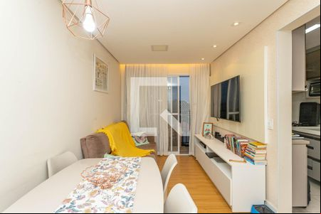 Sala  de apartamento à venda com 2 quartos, 54m² em Campanário, Diadema