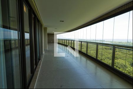 Varanda da Sala de apartamento para alugar com 5 quartos, 278m² em Barra da Tijuca, Rio de Janeiro