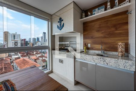 Churrasqueira de apartamento para alugar com 3 quartos, 155m² em Embaré, Santos