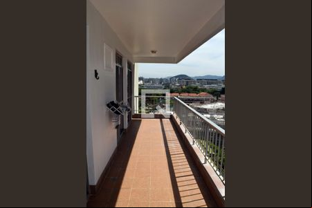 Varanda da Sala de apartamento para alugar com 3 quartos, 103m² em Barra da Tijuca, Rio de Janeiro
