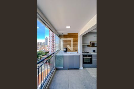 Varanda da Sala de casa de condomínio à venda com 2 quartos, 48m² em Jardim Analia Franco, São Paulo