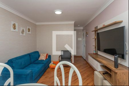 Sala  de apartamento à venda com 3 quartos, 63m² em Piraporinha, Diadema