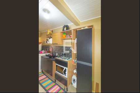 Cozinha de casa para alugar com 2 quartos, 35m² em Guajuviras, Canoas