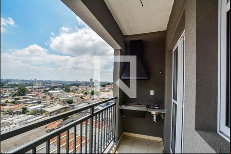 Varanda da Sala de apartamento à venda com 2 quartos, 55m² em Vila Metalúrgica, Santo André