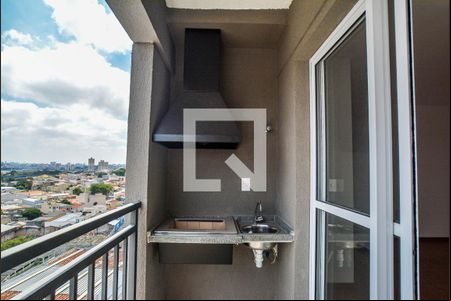 Varanda da Sala de apartamento à venda com 2 quartos, 55m² em Vila Metalúrgica, Santo André