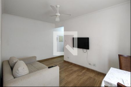 Sala de apartamento para alugar com 1 quarto, 45m² em Canto do Forte, Praia Grande