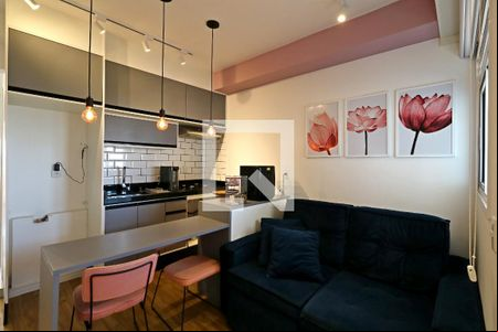 Sala de apartamento à venda com 2 quartos, 43m² em Jardim, Santo André