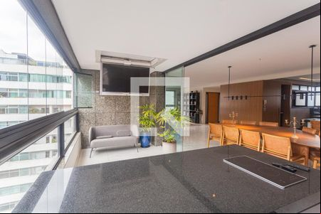 Varanda da Sala de apartamento para alugar com 4 quartos, 256m² em Lourdes, Belo Horizonte