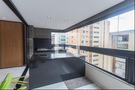 Varanda da Sala de apartamento para alugar com 4 quartos, 256m² em Lourdes, Belo Horizonte