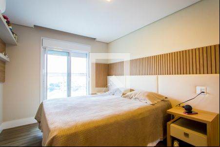 Quarto 1 - Suíte de apartamento para alugar com 2 quartos, 83m² em Vila Scarpelli, Santo André