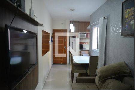 Sala de apartamento à venda com 2 quartos, 91m² em Vila Linda, Santo André