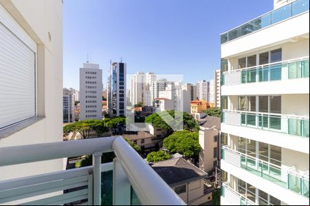 Varanda da Sala de apartamento para alugar com 1 quarto, 42m² em Barra Funda, São Paulo