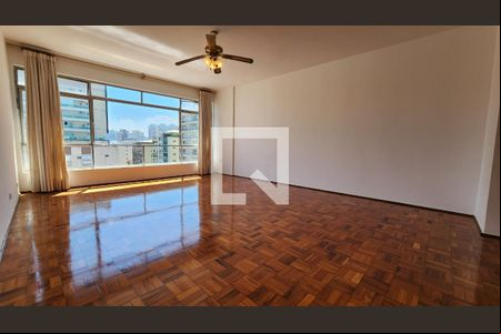 Sala de apartamento para alugar com 2 quartos, 131m² em Gonzaga, Santos