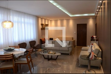 Sala de apartamento à venda com 4 quartos, 283m² em Santo Agostinho, Belo Horizonte