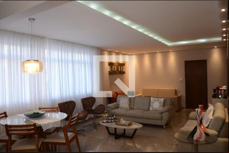Sala de apartamento à venda com 4 quartos, 283m² em Santo Agostinho, Belo Horizonte