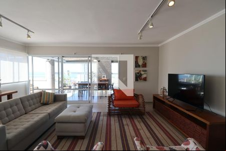 Sala de apartamento para alugar com 3 quartos, 235m² em Jardim Praiano, Guarujá