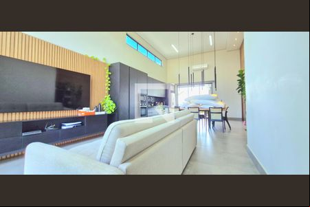 Sala de casa de condomínio à venda com 4 quartos, 374m² em Alphaville Vespasiano, Vespasiano