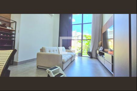 Sala de casa de condomínio à venda com 4 quartos, 374m² em Alphaville Vespasiano, Vespasiano